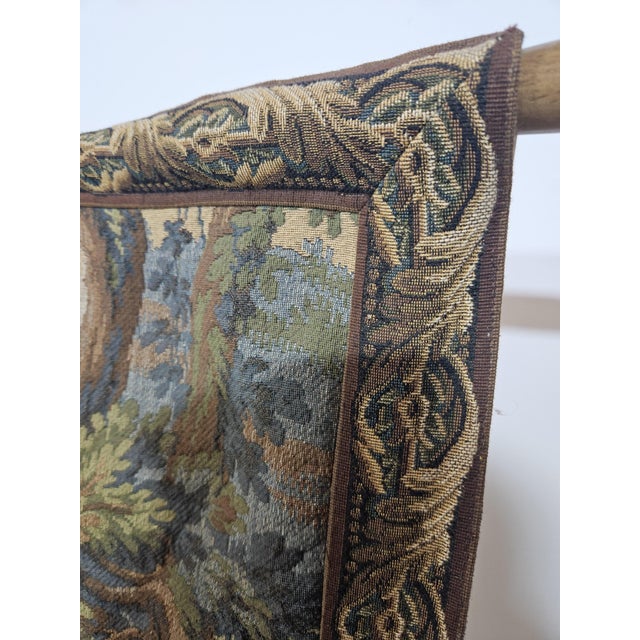 Tapestry with Hunting Motif in the style of Aubusson from JP Paris, 1970s For Sale - Image 16 of 18