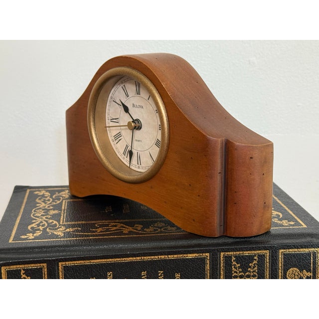 Seth Thomas Clock Company Art Deco Bulova Mantle Clock For Sale - Image 4 of 7