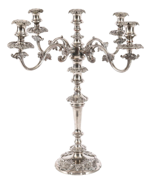 Antique Regency Sheffield Plate Candleholder, 1820