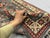 Charcoal Gray, Cream and Red Kazak Wool Runner Rug, 2'8" X 9'6" For Sale - Image 11 of 17