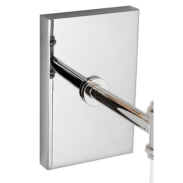 Visual Comfort Suzanne Kasler for Visual Comfort Signature Camille 16" Sconce in Polished Nickel with Linen Shade For Sale - Image 4 of 7