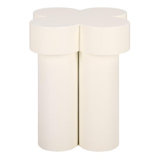 Bastien Accent Table in Ivory For Sale