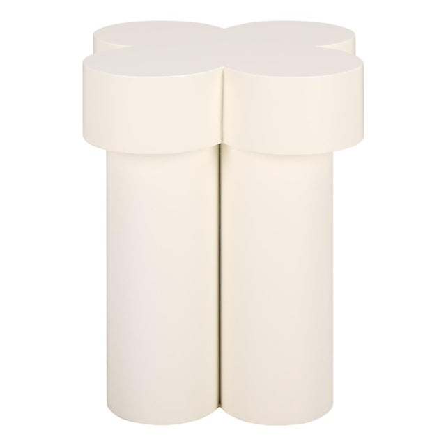 Bastien Accent Table in Ivory For Sale