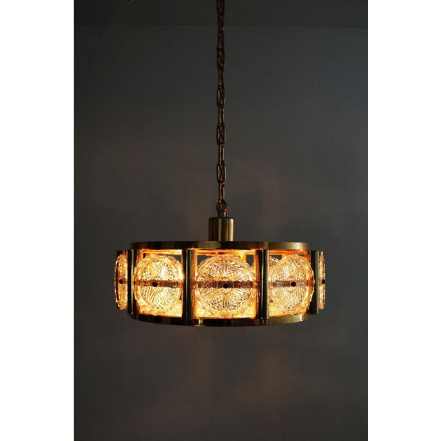 Crystal Pendant Lamp by Carl Fagerlund for Orrefors, Sweden, 1960s, in Very Good conditions. Designed 1960 to 1969 I have...