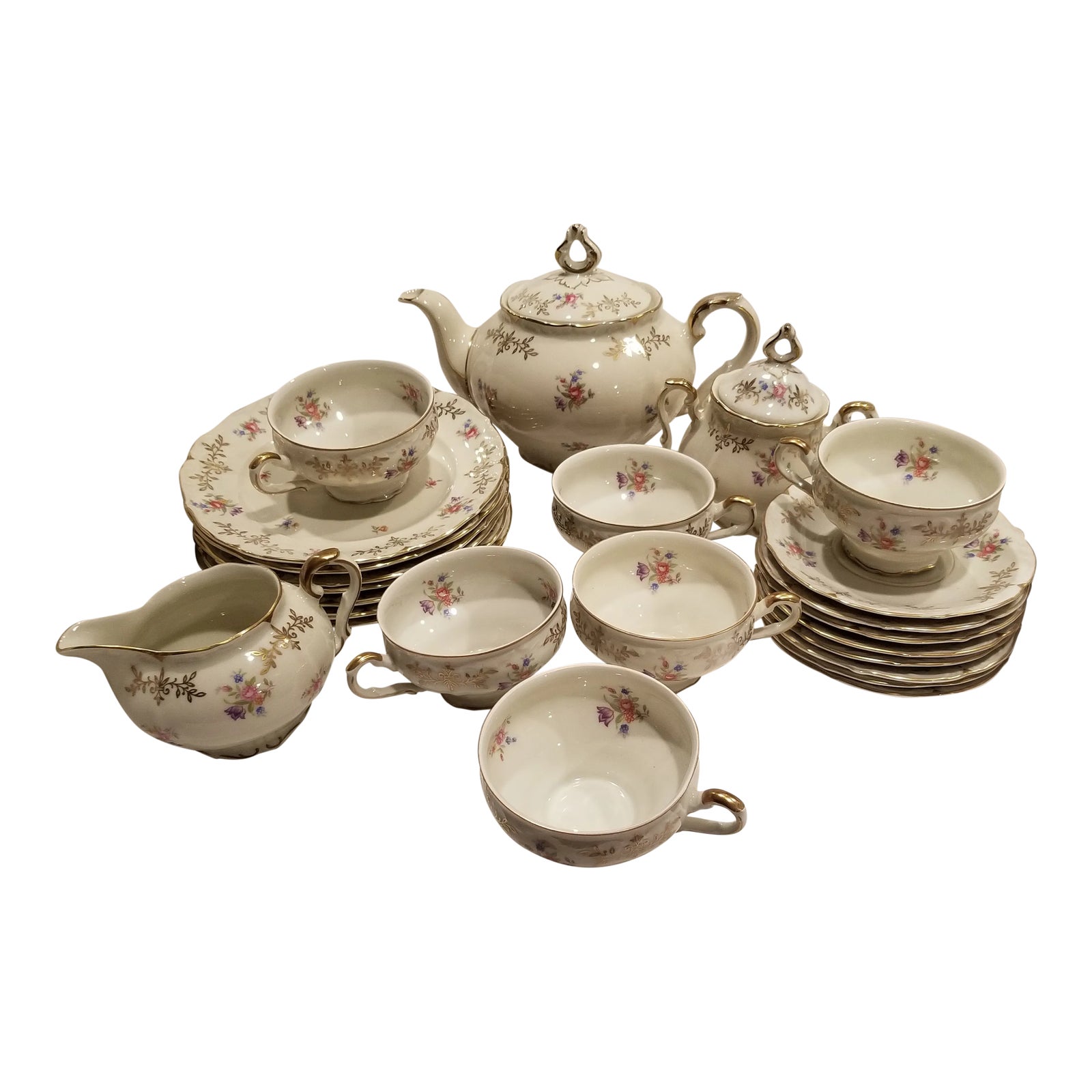 Bavarian Porcelain Tea Set for Six Chairish