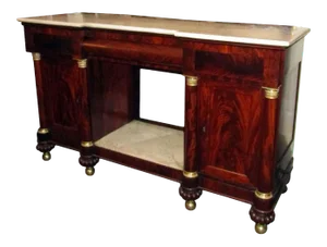 19th Century American Empire Flame Mahogany Sideboard