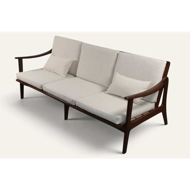 Scandinavian Three-Seater Teak Sofa, 1960s For Sale - Image 4 of 18