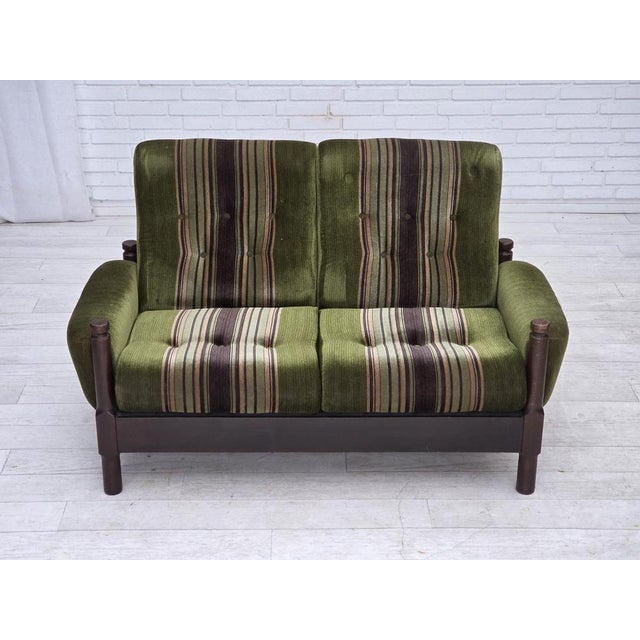 1970s, Scandinavian 2-seater sofa. Original very good condition: no smells, no stains and stable construction. Original...