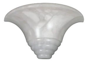Single Art Deco inspired Spanish alabaster sconce