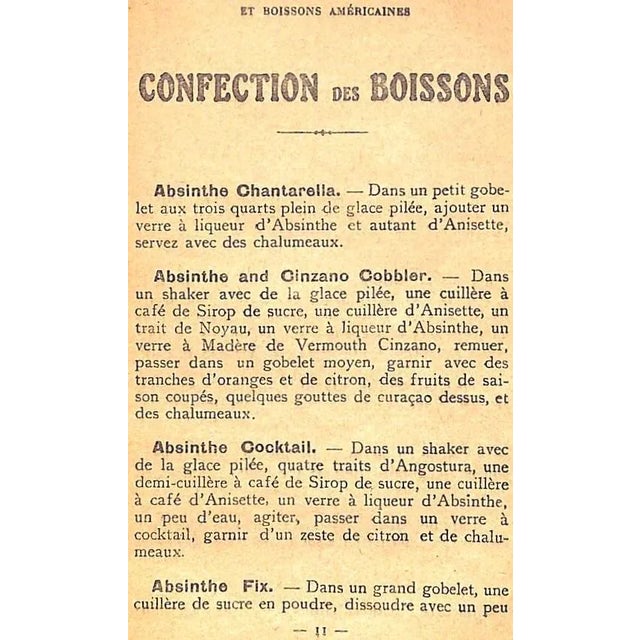 Paper "900 Recettes De Cocktails Et Boissons Americaines" Book 1947 Torelli, Adolphe For Sale - Image 7 of 8