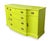 Vintage Federalist Bow Front Buffet Reimagined in Chartreuse For Sale - Image 11 of 12