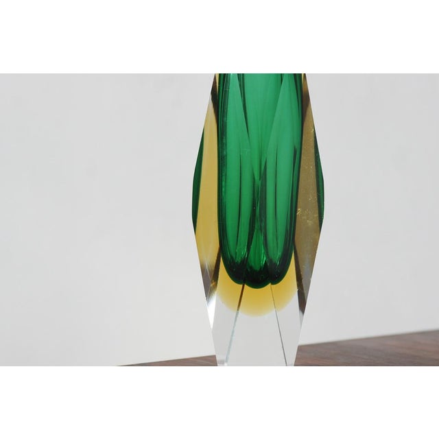 This striking vase was handmade on the island of Murano, near Venice – the cradle of one of the most famous glassmaking...
