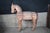 Mid 20th Century Vintage Lifesize Carved Wooden Equestrian Horse Sculptures - Set of 2 For Sale - Image 5 of 12