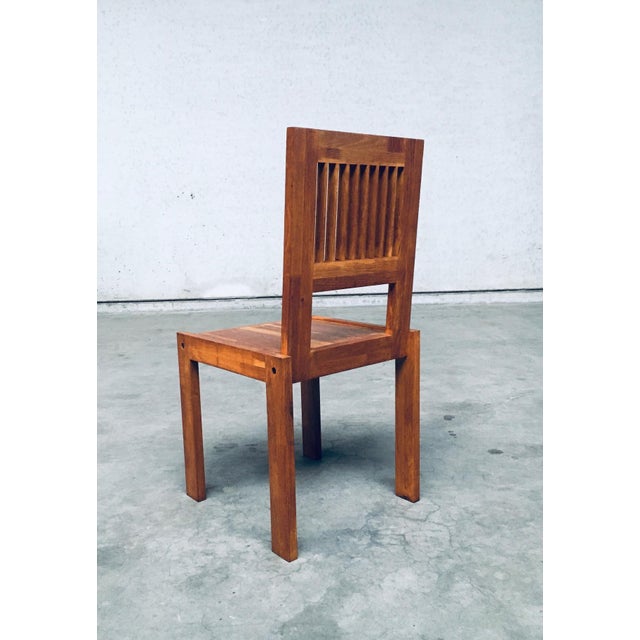 Postmodern Teak Side Chair, France, 1990s For Sale - Image 16 of 18