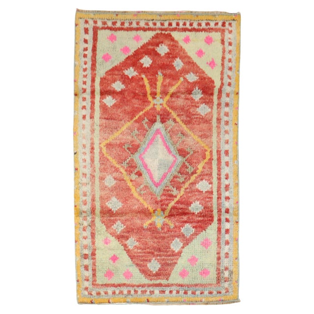 Mid 20th Century Turkish Tulu Scatter Size Rug - 2'6" x 4'1" For Sale - Image 15 of 18