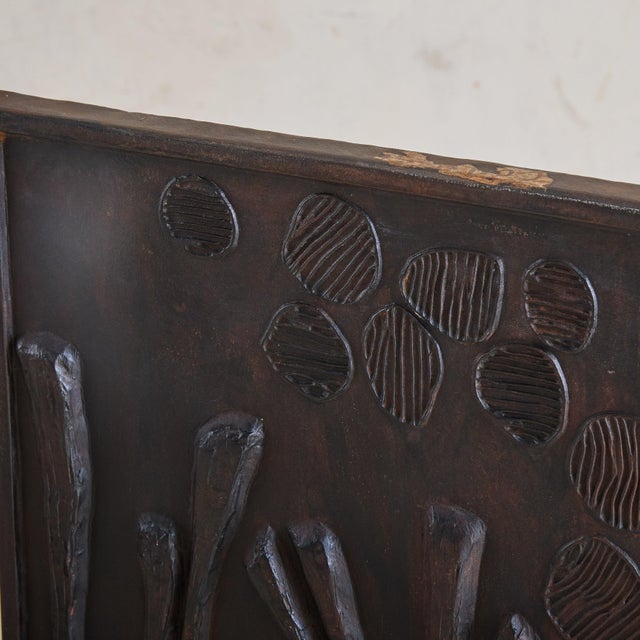 1980s French Cast Iron Sculpture with Abstract Motifs by René Coutelle For Sale - Image 14 of 18