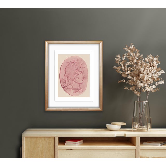 This is a print of my original painting "Medusa Coin." Add neoclassical vibes to your room or office with this print that...