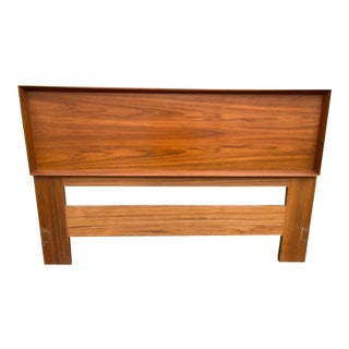 Mid-Century Modern Danish Teak Queen Headboard For Sale