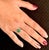 Metal Emerald Diamond Ring 14k Gold 1.83 TCW Certified For Sale - Image 7 of 9
