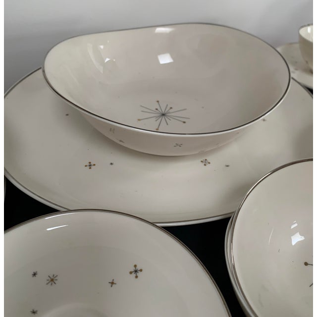 Ceramic Vintage Atomic “Evening Star” Starburst by Syracuse - Set of 27 For Sale - Image 7 of 9