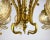 Gold Vintage Gilt Brass & Glass Chandelier, Belgium, 1980s For Sale - Image 8 of 11
