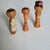 Japanese Vintage 1960s Japanese Miniature Kokeshi Dolls - Articulated Wooden Trio For Sale - Image 3 of 18