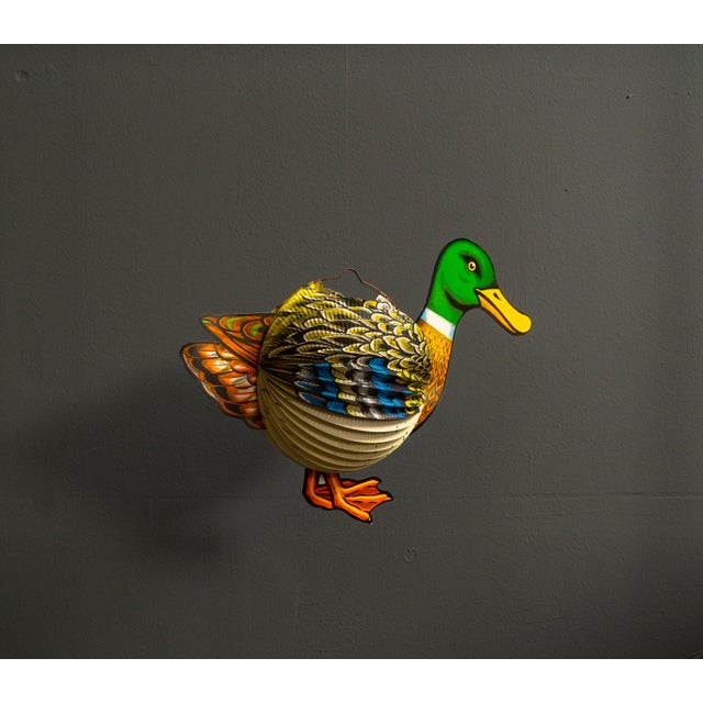 Black Paper Duck Lantern, West Germany, 1960s For Sale - Image 8 of 11