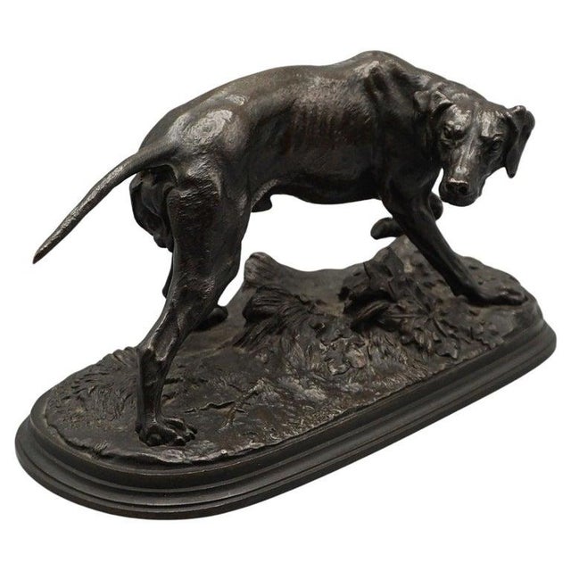 Pierre Jules Mene, Pointer Dog, 1860s, Bronze For Sale - Image 12 of 12