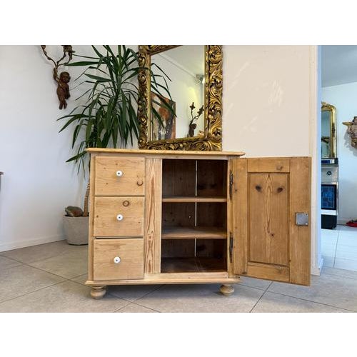 Rustic Bread Buffet in Wood For Sale - Image 4 of 10