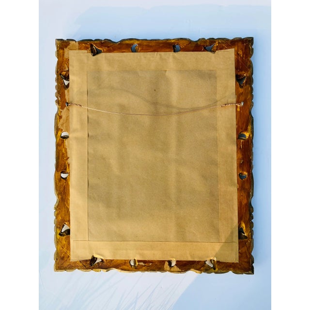 Vintage Florentine Gold Leaf Mirror For Sale - Image 4 of 6