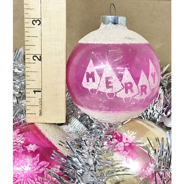 1960 S Vintage 3 Shiny Brite Pink Christmas Tree Ornaments Set Of 6 Chairish