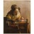 Taupe 1954 After Jan Vermeer "The Lacemaker", Vintage Full-Color Print For Sale - Image 8 of 8