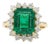 Natural Emerald 6.54cts & Diamond 1.25cts Ring in 18k Gold For Sale