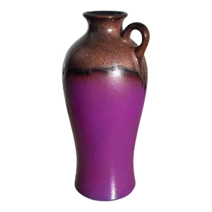 Mid Century Vessel by Fohr Keramik, in Deep Purple, Mid 20th Century