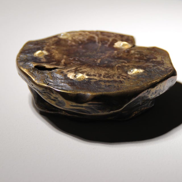 Brown Bronze Candleholder by Lothar Klute, Germany, 1987 For Sale - Image 8 of 10