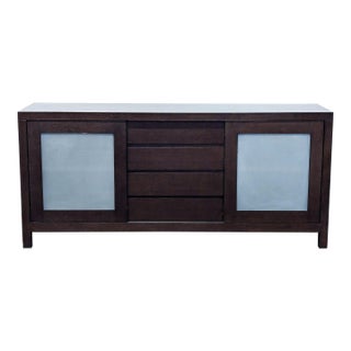 Crate & Barrel Four Drawer Sideboard For Sale