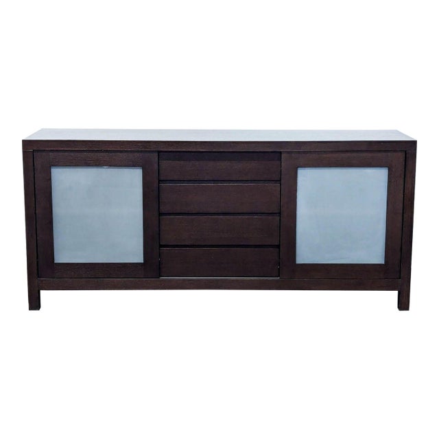 Crate & Barrel Four Drawer Sideboard For Sale