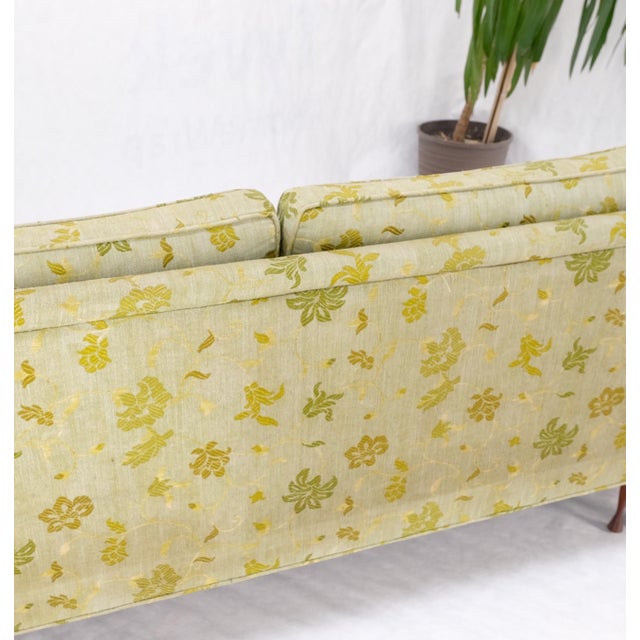 Wrap Around Mid-Century Modern Sofa W Pair Matching Marble Top Tables Mint! For Sale - Image 14 of 18