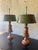 Grand Tour 1940s French Neoclassical Painted Tole Table Lamps With Metal Shades - a Pair For Sale - Image 3 of 12