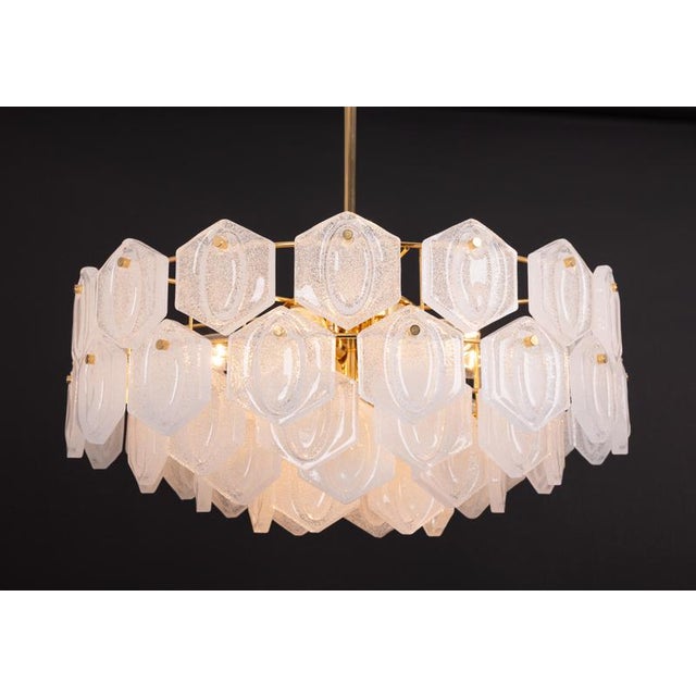 Gilt Brass and Crystal Glass Chandelier from Kinkeldey, Germany, 1970s For Sale - Image 15 of 18