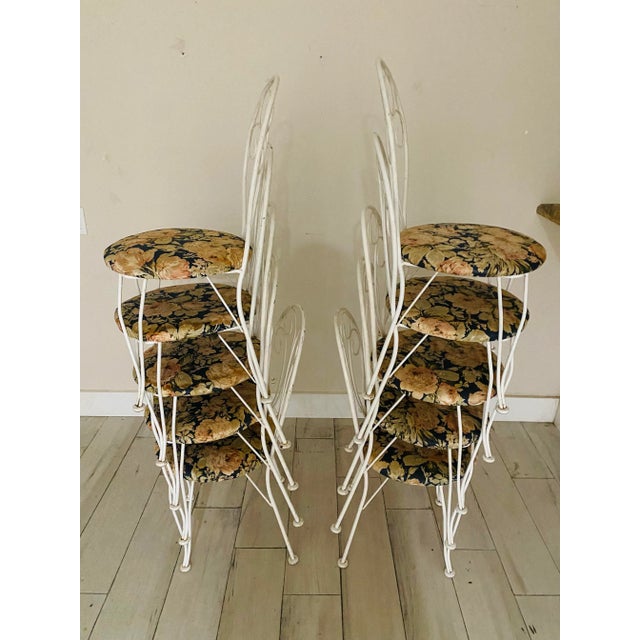 French Country 10 Mid-Century French Bistro Chairs For Sale - Image 3 of 8