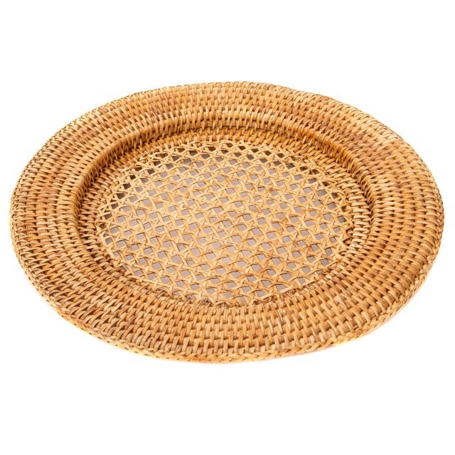 Artifacts Trading Company's hand woven rattan chargers provide the perfect accent to any table setting with a tight weave,...