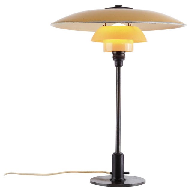 Model Ph 3.5/2.5 Table Lamp in Yellow with Painted Metal Top Shade by Poul Henningsen for Louis Poulsen, 1930s For Sale - Image 10 of 10
