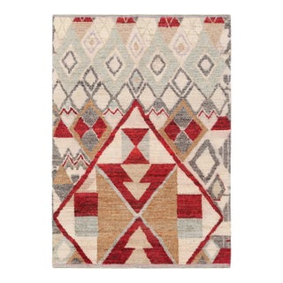 Rug & Kilim’s Contemporary Moroccan Style Rug With Polychromatic Geometric Patterns For Sale