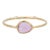18k Yellow Gold Pink Sapphire Solitaire Ring Size 7 ( All Sizes Available ) For Sale