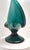 Vintage Teal Encased and Hand-Blown Murano Glass Flower Vase, Italy, 1960s For Sale - Image 10 of 12