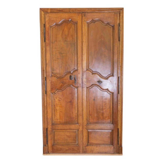 Pair of 18th Century French Alder Communication Doors From Avignon For Sale