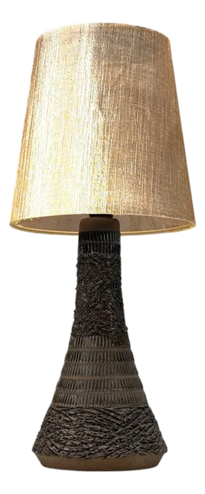 Nila Keramik, Brown Ceramic, Table Lamp, Sweden, 1970s