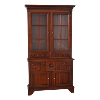 Lexington Country Cherry China Cabinet Hutch For Sale