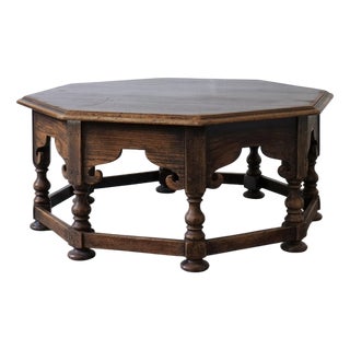 Arts & Crafts Octagonal Oak Coffee Table, 1920s For Sale